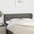 Headboard with Ears Dark Grey 147x23x78/88 cm Fabric