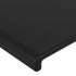 Headboard with Ears Black 83 cm Faux Leather