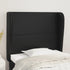 Headboard with Ears Black 83x23x118/128 cm Faux Leather