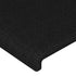 LED Headboard Black 160x5x78/88 cm Fabric