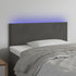 LED Headboard Dark Grey 100 cm Velvet