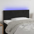 LED Headboard Black 100x5x78/88 cm Velvet