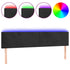 LED Headboard Black 160x5x78/88 cm Velvet