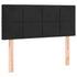 LED Headboard Black 100 cm Velvet