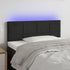 LED Headboard Black 100 cm Velvet