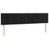 LED Headboard Black 160x5x78/88 cm Velvet