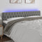 LED Headboard Dark Grey 200 cm Fabric