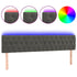 LED Headboard Dark Grey 200 cm Velvet