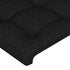 LED Headboard Black 100x5x78/88 cm Fabric