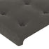 LED Headboard Dark Grey 160 cm Velvet