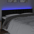 LED Headboard Black 200x5x78/88 cm Velvet