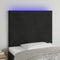 LED Headboard Black 100 cm Velvet