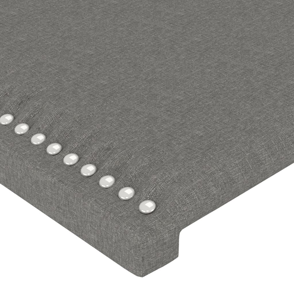 LED Headboard Dark Grey 80 cm Fabric