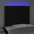 LED Headboard Black 80 cm Fabric