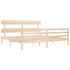 Bed Frame without Mattress 183x203 cm King Solid Wood