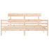 Bed Frame without Mattress 183x203 cm King Solid Wood