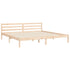 Bed Frame without Mattress 183x203 cm King Solid Wood