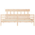 Bed Frame without Mattress 183x203 cm King Solid Wood