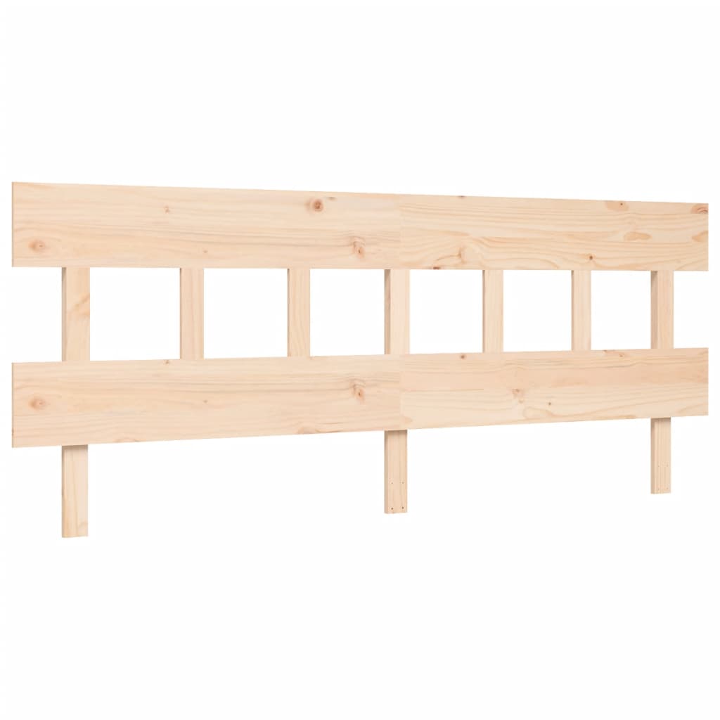 Bed Frame without Mattress 183x203 cm King Solid Wood