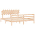 Bed Frame without Mattress 183x203 cm King Solid Wood