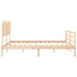 Bed Frame without Mattress 183x203 cm King Solid Wood