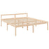 Senior Bed without Mattress 183x203 cm King Solid Wood