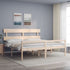 Senior Bed without Mattress 183x203 cm King Solid Wood