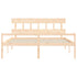 Senior Bed without Mattress 183x203 cm King Solid Wood