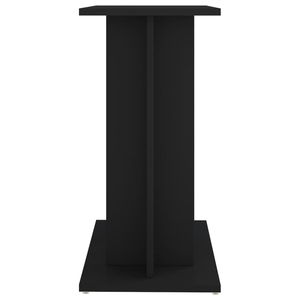 Aquarium Stand Black 60x30x60 cm Engineered Wood