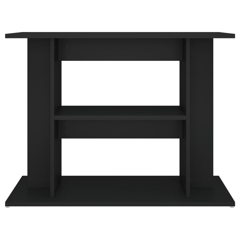 Aquarium Stand Black 80x35x60 cm Engineered Wood