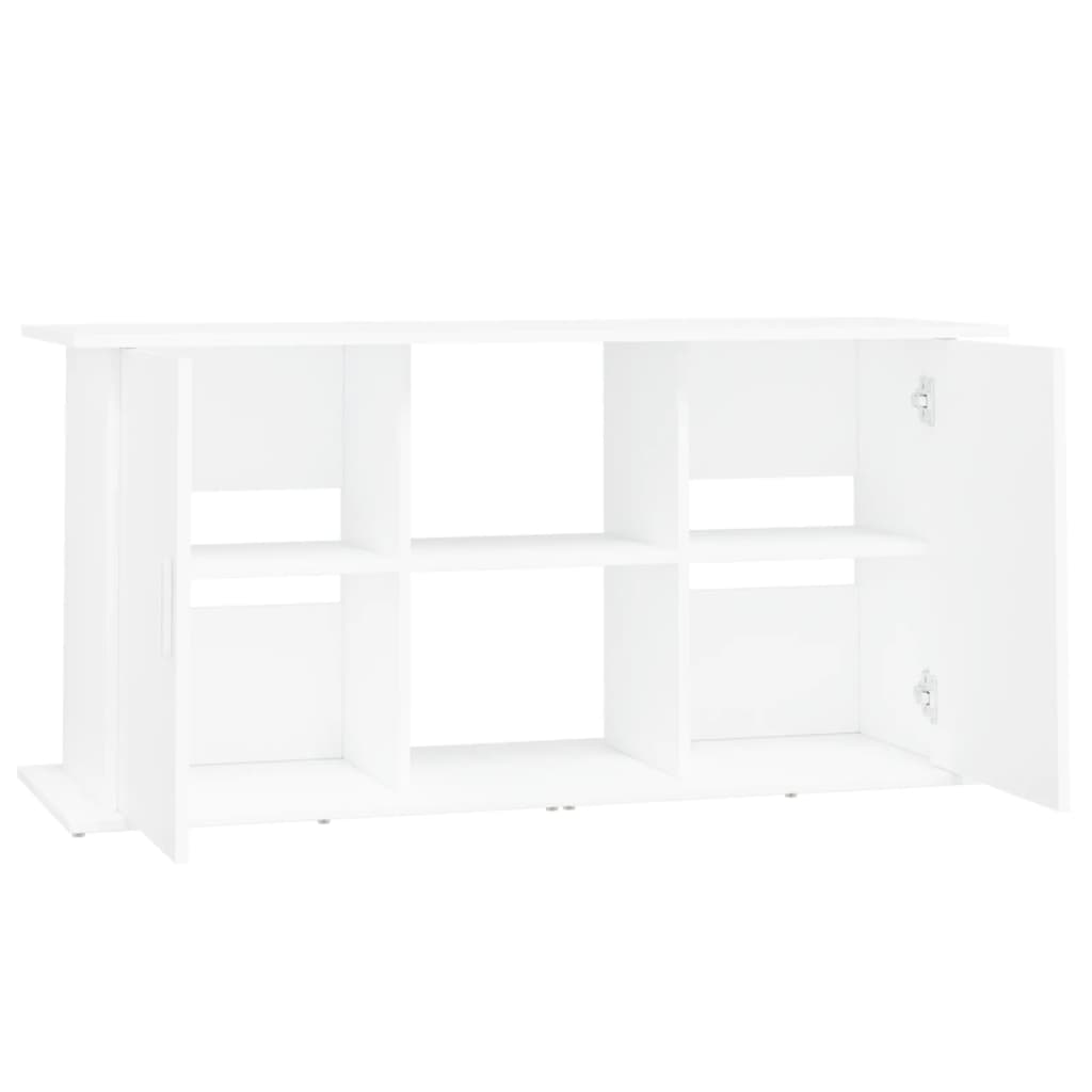 Aquarium Stand White 121x41x58 cm Engineered Wood