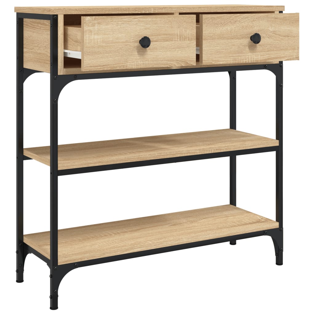 Console Table Sonoma Oak 72.5x25x75 cm Engineered Wood