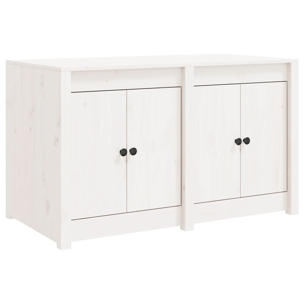 Outdoor Kitchen Cabinet White 106x55x64 cm Solid Wood Pine