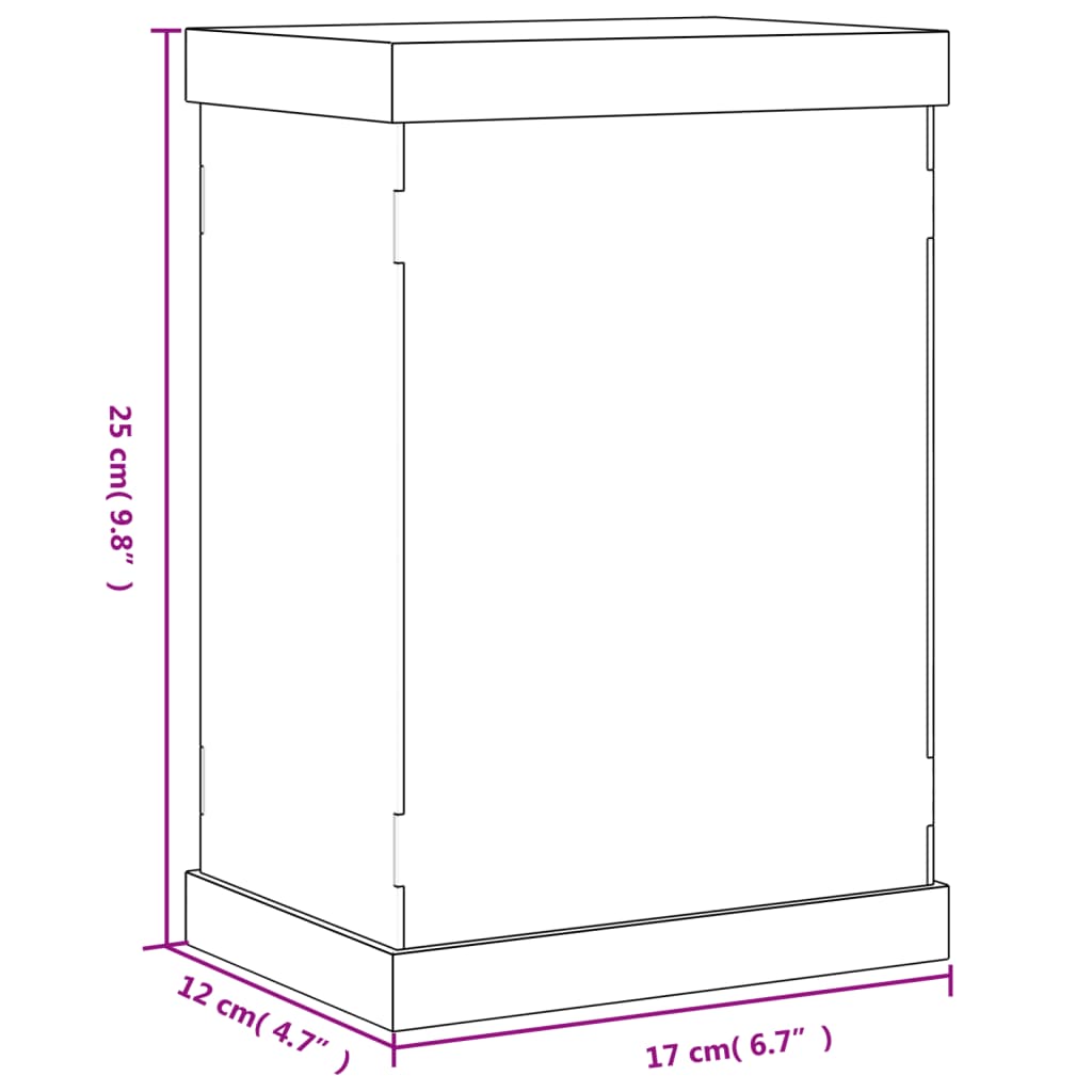 Display Box Transparent 17x12x25 cm Acrylic