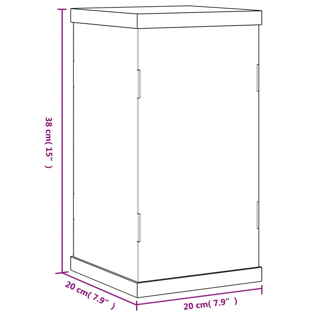 Display Box Transparent 20x20x38 cm Acrylic