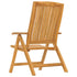 Reclining Garden Chairs with Cushions 2 pcs Solid Wood Teak