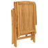 Reclining Garden Chairs with Cushions 6 pcs Solid Wood Teak