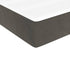 Box Spring Bed with Mattress Dark Grey 137x190 cm Velvet