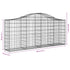 Arched Gabion Baskets 6 pcs 200x30x80/100 cm Galvanised Iron