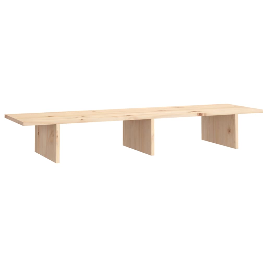 Monitor Stand 100x27x15 cm Solid Wood Pine