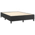 Box Spring Bed with Mattress Black 153x203 cm Queen Size Faux Leather