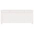 Storage Box White 110x50x45.5 cm Solid Wood Pine