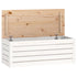 Storage Box White 89x36.5x33 cm Solid Wood Pine