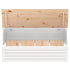 Storage Box White 89x36.5x33 cm Solid Wood Pine