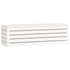 Storage Box White 109x36.5x33 cm Solid Wood Pine