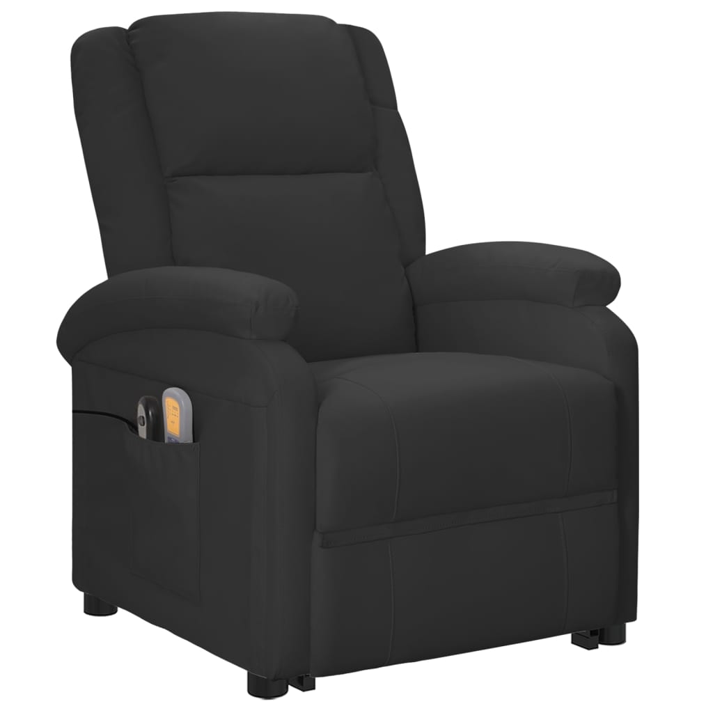 Stand up Massage Chair Black Faux Leather