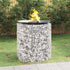 Gabion Fire Pit Ø 100 cm Galvanised Iron