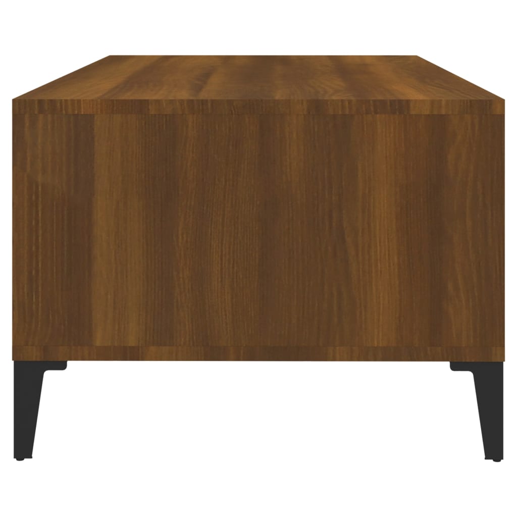 Coffee Table Brown Oak 90x50x36.5 cm Engineered Wood