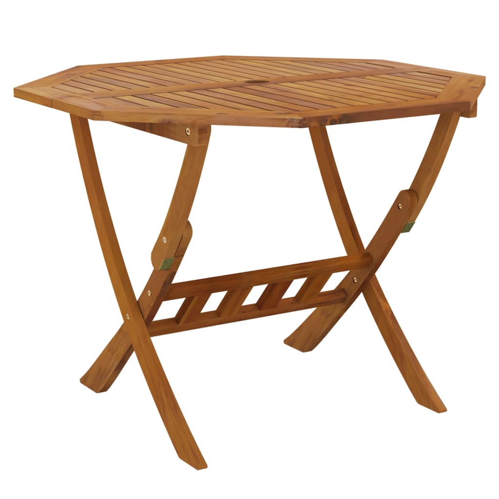 Folding Garden Table 90x75 cm Solid Wood Acacia