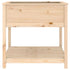 Planter with Shelf 82.5x82.5x81 cm Solid Wood Pine